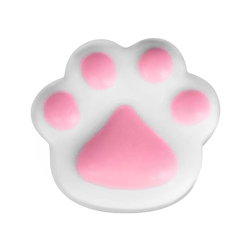 Kingsley Paw Print Bath Soap - 3 Oz White Soap Bar with Pink Paw Pads - Gentle Moisturizing Soap for Kids - Easy to Grip for Little Hands - Tear-Free Formula - Pack of 3