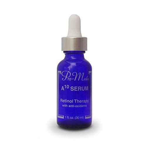 Pro-Med Retinol Therapy Anti-Aging Serum Pure Retinol with Vitamin A, C, E, Pro-Med Q10 & Avocado Oil Preservative-Free Hydrating Collagen Boosting Wrinkle Reducing 1 oz