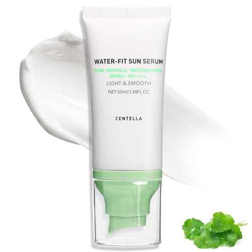 Centella Sunscreen SPF 50+, Face Sun Screen Long-Lasting Protection¡¼Moisturizing Water Fit¡½¡¼ Refreshing &Non-Greasy¡½¡¼Lightweight¡½¡¼NO White Cast - Dry Oily Skincare¡½Green ¡¿ 1