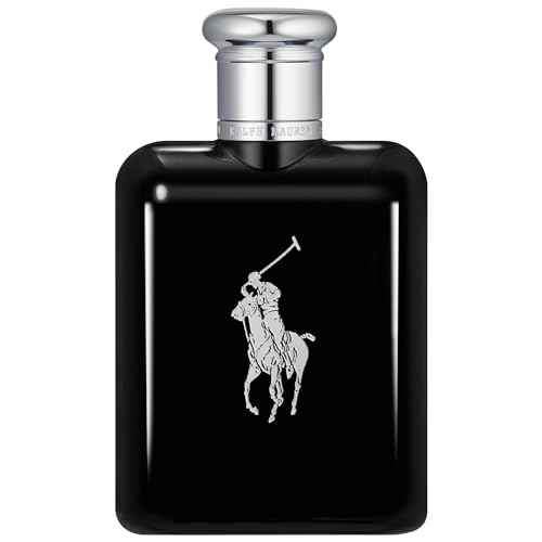 RALPH LAUREN FRAGRANCES - Polo Black - Eau de Toilette - Men's Cologne - Woody & Fresh - With Patchouli, Sandalwood, and Mandarin - Medium Intensity