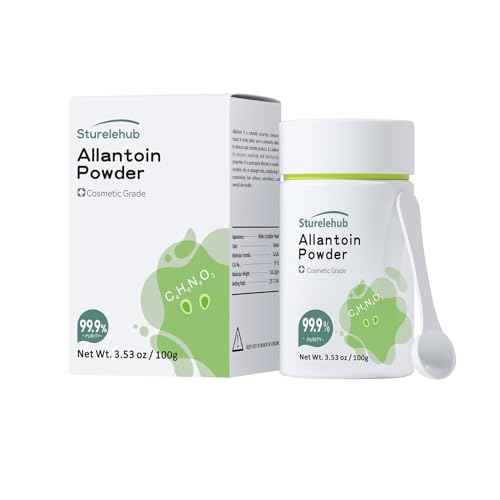 Allantoin Powder, 3.53 OZ 99.9% Purity, Cosmetic Grade, DIY Allantoin Emulsion, Allantoin Cream, Allantoin Lotion, Allantoin Masks, Allantoin Helps to Hydrate And Moisturize The Skin