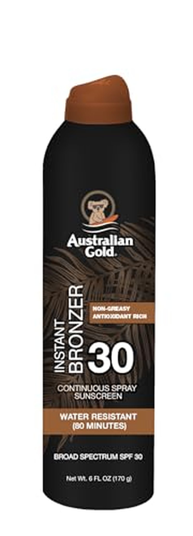 Australian Gold SPF 30 Continuous Spray Sunscreen with Bronzer