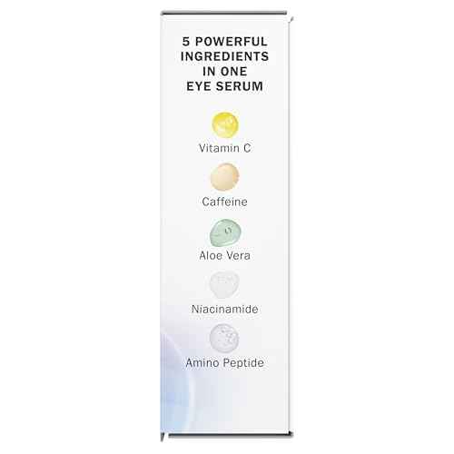 Olay Super Eye Serum - Vitamin C, Caffeine, Niacinamide, Amino Peptide, Aloe Vera - Brightens Dark Circles, Anti-Wrinkle, Anti-Aging, Brightening, Smooths Fine Lines, Firming, Hydrating, 0.45 Oz