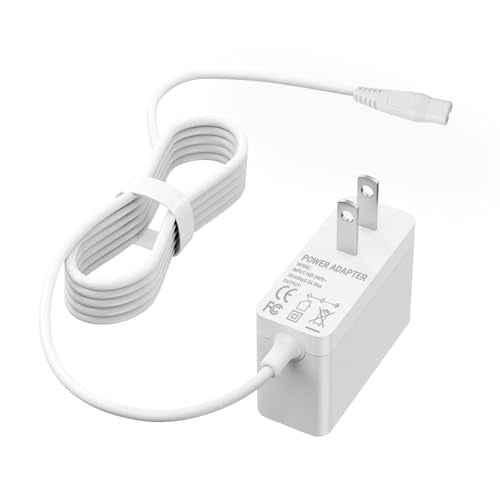 Charger Compatible with Philips Epilator Wet & Dry Series 8000 BRE700/04 BRE720/14 BRE740/14 Shaver and Trimmer for Women Replacement Power Adapter 15V Charging Cord Cable White