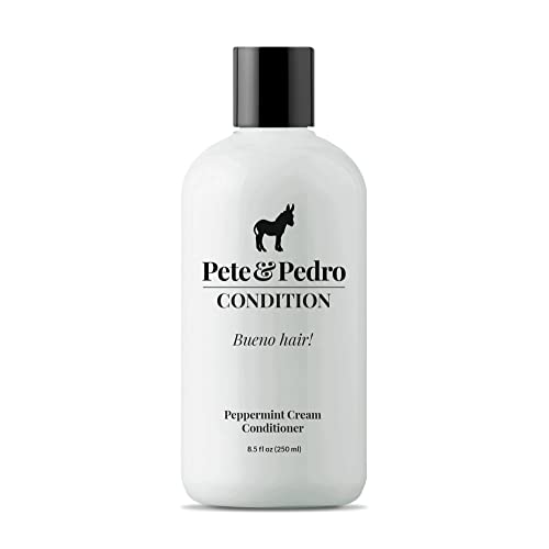 Pete & Pedro PEPPERMINT CONDITION - Peppermint Daily Haircare Conditioner for Men & Women | Creamy Conditioner Hydrates & Heals Dry, Damaged Hair | As Seen on Shark Tank, 8.5 oz.