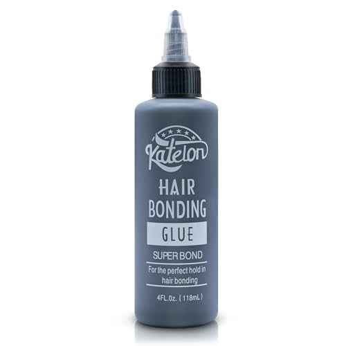 Hair Glue for Quick Weave 4oz - Professional Hair Bonding Glue for Wigs & Hair Extensions | Strong Hold, Waterproof & Non-Damaging Formula | Easy Application with Precision Nozzle 118ml Black