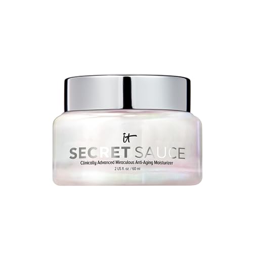 IT Cosmetics Secret Sauce Anti-Aging Face Moisturizer - Hydrating & Plumping Moisturizer Face Cream For Fine Lines, Wrinkles & Dark Spots - Vegan - Day or Night Facial Moisturizer - 2 fl. oz