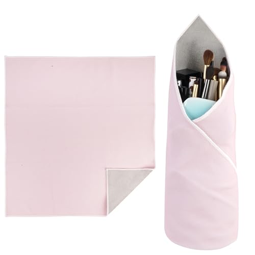 Walking Way Self-Adhesive Magic Cloth Makeup Bag, Portable Protective Cosmetic Pouch, Camera Lens Wrap, Stylish Travel Organizer for Beauty Essentials, Travel, Gifts & Daily Use