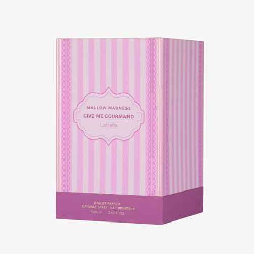 Lattafa Mallow Madness Eau de Parfum Give Me Gourmand Collection, Sweet Gourmand Fragrance, Marshmallow & Vanilla, Spray Form, 75ml, Long-lasting