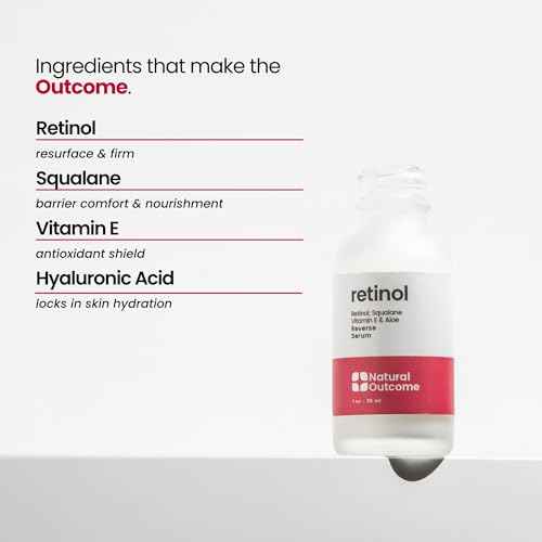 Retinol Serum for Face | Fine Line and Wrinkle Reducer Serum | Nightly Hydrating Facial Serum with Hyaluronic Acid, Vitamin E, Squalane and Aloe Vera | Collagen Enhancer | 1 o