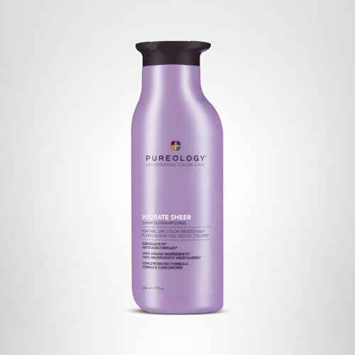 Pureology Hydrate Sheer Shampoo - Lightweight, Moisturizing Shampoo For Fine, Dry, Color Treated Hair, Sulfate-Free & Vegan