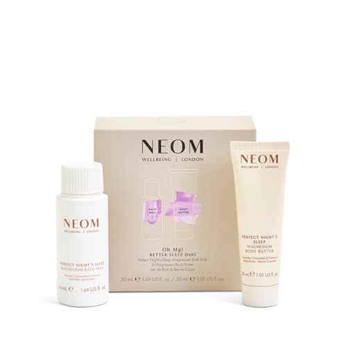 NEOM Oh Mg! Better Sleep Duo Gift Set | Perfect Night's Sleep Magnesium Bath Milk & Magnesium Body Butter I 100% Natural I Feel relaxed and ready for bed