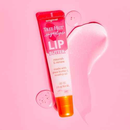 Tree Hut Sugarlips Lip Butter Trio, Original, Watermelon & Strawberry Lip Butters, Hydrating & Moisturizing Lip Care Set, Smooth & Nourish Lips, Perfect Holiday Gift & Stocking Stuffer, 0.52 fl oz