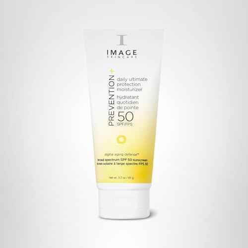 IMAGE Skincare PREVENTION+ Daily Ultimate Protection Moisturizer, SPF 50 Face Sunscreen Lotion, Zinc Oxide, Blendable with No White Cast, 3.2 oz