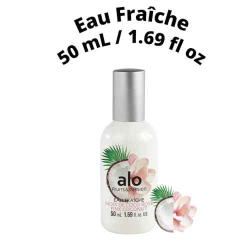Cucina Fruits & Passion Alo Pink Coconut Eau Fraiche light, airy fresh spray perfume in warm weather 50 ml/ 1.69 fl.oz