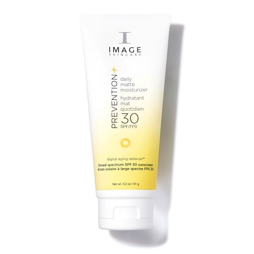 IMAGE Skincare, PREVENTION+ Daily Matte Moisturizer SPF 30, Zinc Oxide Mattifying Face Sunscreen Lotion, Amazon Exclusive