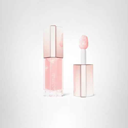 Lancôme Lip Idôle JuicyTreat Oil-in-Gloss -24HR Hydrating Gloss with Squalane for Instant Shine - 22 Rosy Plump