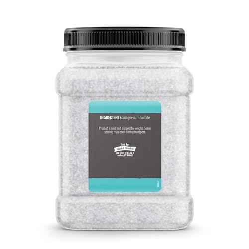 Birch & Meadow Epsom Salt, 2.5 lb, Pure Magnesium Sulfate, Unscented, Bathing & Soaking