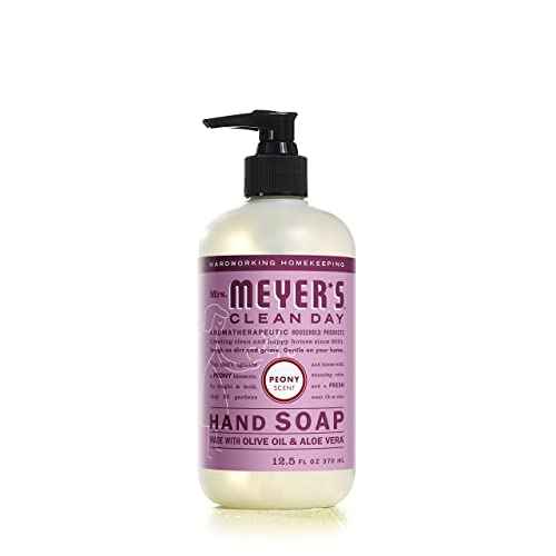 Mrs. MEYER'S CLEAN DAY Liquid Hand Soap Variety Pack 12.5 OZ Each, 3 Count (Lemon Verbena + Basil + Peony)