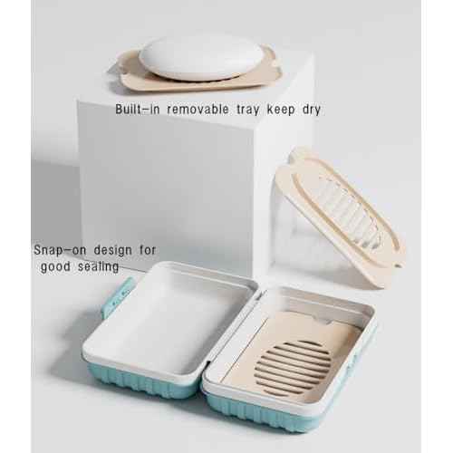 3Pcs Travel Soap Case and 3Pcs Toothbrush Travel Case Set,Leakproof Soap Dish with Lid Portable Toothbrush Holder for Traveling, Camping, Bathroom- Waterproof Drawstring Bag for Boot Backpack