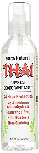 Thai Deodorant Stone Crystal Mist Natural Deodorant Spray 8 oz. Bundle (Lavender & Jasmine, Single)