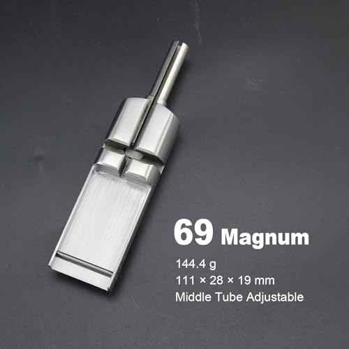 Tattoo Grip for 69 Magnum Needles, CNC-Machined 316L Stainless Steel Big Magnum Grip for Blackout & Cover-up ? Compatible with Rotary & Coil Tattoo Machines (69FT- Mag)