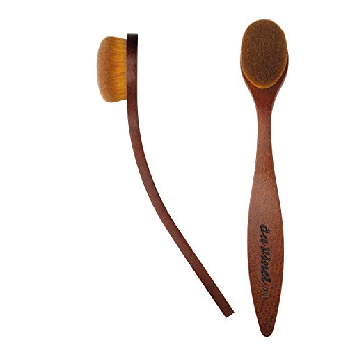 da Vinci Cosmetics Series 925 with Face Brush/Custom Kebony Wood Handle/Extra Fine Synthetic Fibers, Size 12, 0.5 Pound