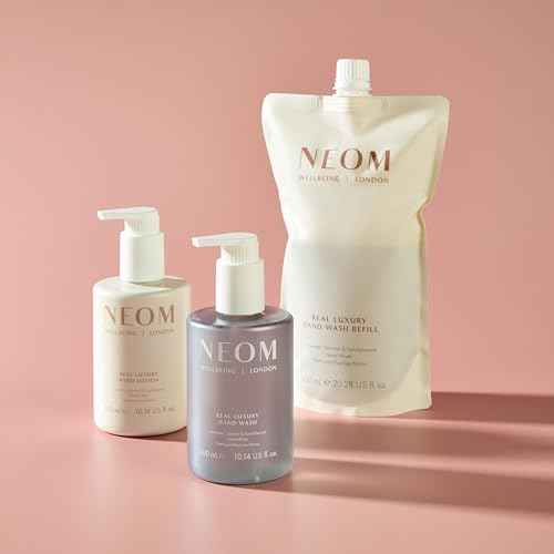 Neom Real Luxury Hand Wash, 300ml | Lavender, Jasmine & Sandalwood I 100% natural fragrances I Cleanses, softens, and replenishes I Refillable