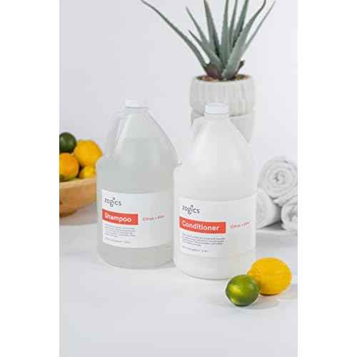 Zogics Conditioner, Citrus + Aloe Scented Conditioner (4 Gallons/Case)