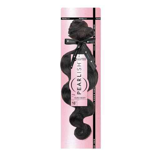 Sensationnel Pearlish bundle human hair - euro body deep pearl conditioned 15a soft remy beauty supply sew in or glue on bundles (22 Inch, NATURAL/BLACK)