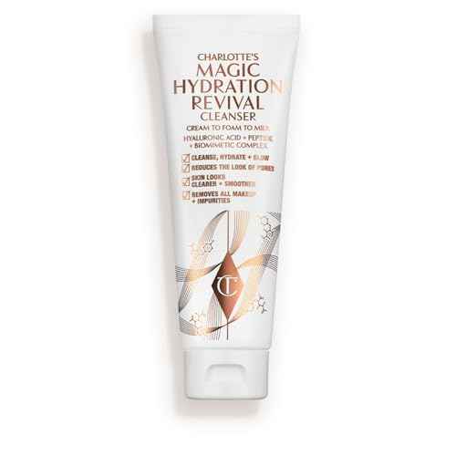Charlotte Tilbury Magic Hydration Revival Facial Cleanser - Gentle, Foaming Face Wash to Hydrate, Revive & Prime Skin - Helps Reduce the Appearance of Pores While Removing Makeup & Impurities