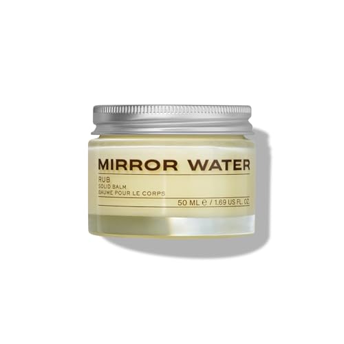 MIRROR WATER - Rub Solid Balm | Nourishing, Moisturizing, Protecting | Creamy Shea Butter | Vegan, Cruelty-Free | Sulfate + Phthalate + Paraben Free (1.69 fl oz | 50 mL)