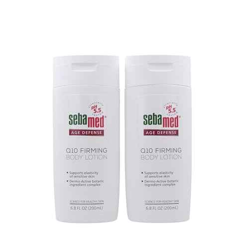 SEBAMED Age Defense Q10 Firming Body Lotion Anti-Aging Moisturizer With Shea butter and Argan Oil 6.8 Fluid Ounces (200 Milliliters) Pack of 2