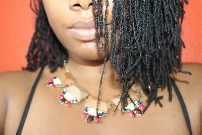 100% Human Hair Dreadlocks Handmade - Afro Kinky Small .2cm 10 Per
