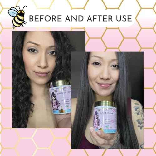 Hair Mask for Damaged Hair Japanese - 16.9?oz | Thermal Activated Keratin & Collagen Treatment with Beeswax & Seaweed, Deep Repair, Frizz Control, Intense Hydration, Formaldehyde-Free, Long-Lasting