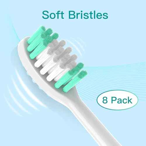 Replacement Toothbrush Heads Compatible with Aquasonic Vibe Series - 8 Pack Electric Brush Heads Compatible with Aqua Sonic Black Series/Black Series Pro/Duo PRO Series (White)