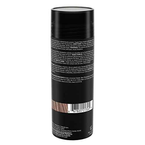 Toppik Hair Building Fibers, Fill In Fine or Thinning Hair Instantly Thicker, Fuller Looking Hair 9 Shades,4 size options