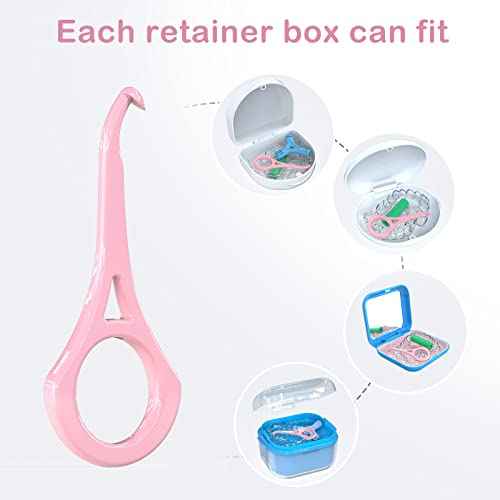 ARGOMAX - Aligner Removal Tool, 50 Retainer Remover Tool, Invisible Braces Removal Tools, Suitable for Removing Braces, Trays, Retainers, Dentures and Aligners(Pink).