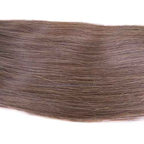 Clip In Hair Extensions Real Human Hair Brown Natural Remy Hair Straight 4# 20" 100gm (20", 4#-Medium Brown)
