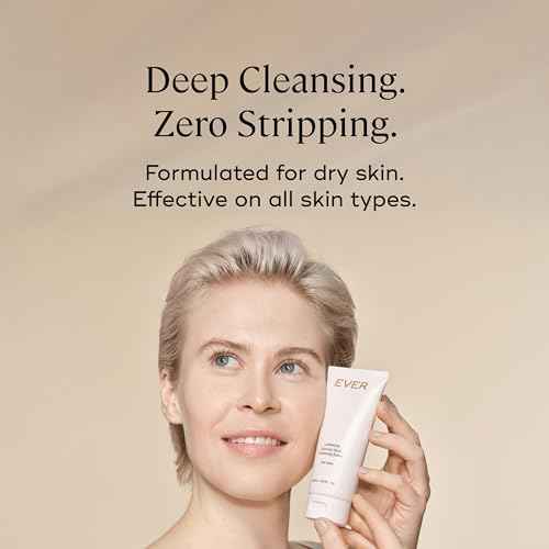 EVER Luminous Nutrient-Rich Cleansing Balm ? Vitamin C & Sesame Oil Waterless Facial Cleanser to Remove Makeup, Dirt & Impurities ? Nourishing Balm for Dry, Normal & Sensitive Skin, 2.8 fl oz