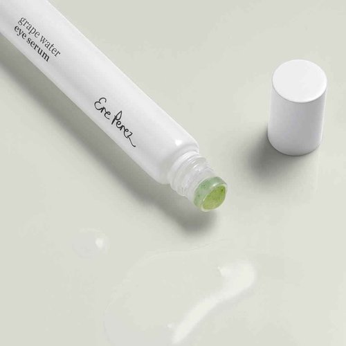 Ere Perez - Grape Water Eye Serum | Decongest, De-Puff, Tone Eye Area | Visibly Smooths + Softens Fine Lines | Peptides, Amino Acids | Vegan, Cruelty-Free, Clean Beauty (0.3 fl oz | 8 mL)