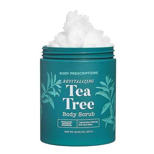 Body Prescriptions Exfoliating Body Scrub ? Body Cleanser for Nourished, Ultra-Smooth Skin, Tea Tree