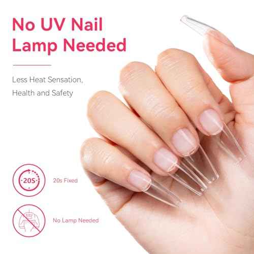 Makartt Semi Solid Nail Glue for Press On Nails, No Lamp Needed Soft Acrylic Gel Nail Tips Fake Nails, Easy to Control Hema-Free Nail Glue Gels for Nail Art DIY Home Manicure 10ml (10ml*2)