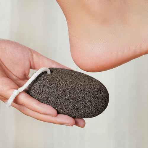 Extra Thick Pumice Stone for Feet and Hands ? Ergonomic, Durable Natural Foot File ? Gray, 3.9x2.8x1.6 in ? Ideal for Cracked Heel Treatment,Callus Remover for feet&Dead Skin Exfoliation