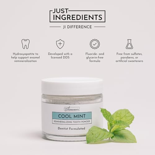 Remineralizing Tooth Powder ? Fluoride-Free Oral Care ? Gently Cleans & Whitens ? Supports Strong Teeth & Fresh Breath ? Vegan, Non-GMO, Made with Real Food Ingredients (Regular, Remineralizing)