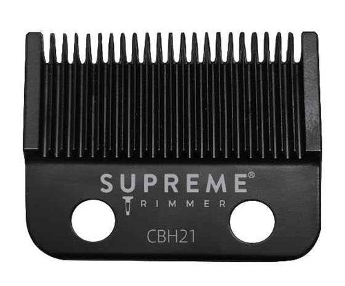Supreme Trimmer DLC Coated Steel Hybrid Replacement Blade CBH21 | Tade Blade for Darkstar72 Clipper & Most Hair Clippers | Black