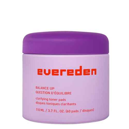 Evereden Balance Up Toner Pads for Face - Clean and Vegan Teen Water-Based Face Toner Pads with Green Tea, Chamomile, and White Tea for Oily and Pimple-Prone Skin - Balanced Skin & Clog-Free Pores