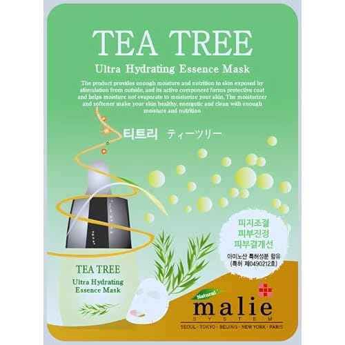 100 pcs Vegan Combo, Ultra Hydrating Essence Mask, Korean Facial Mask Sheet (10 x 10 Types), Made in Korea