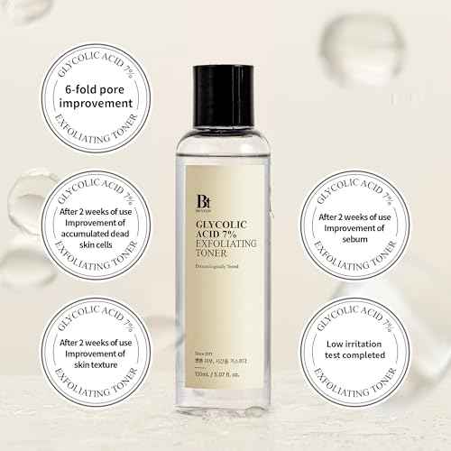 Benton Glycolic Acid 7% Exfoliating Toner with Niacinamide - Gentle AHA Toner for Brighter Skin & Even Tone - Balances Oil & Moisture - Hydrating, Cruelty-Free Korean Skin Care