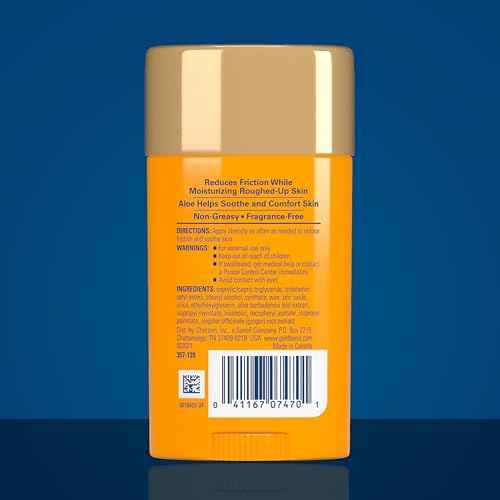 Gold Bond Friction Defense Anti-Chafing Stick, 1.75 oz., With Aloe to Soothe, Comfort & Moisturize Chafed Skin, 3 pack